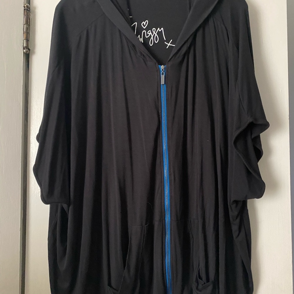 Black oversized hoodie Twiggy of London